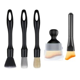 Changyeah Car Interior Cleaning Soft Brush, 5 Pieces Car Cleaning Brush Set, Car Joint Cleaning Brush, Detailing Brush, for Cleaning Inside/Exterior of the Car