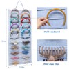 SMUK Hanging Headband Holder Organizer for Girls, Wall-mount Headband Storage