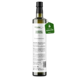 Kräutermax Black Cumin Oil | Egyptian Black Cumin Oil as a Perfect Replacement of Black Cumin Oil Capsules | Black Cumin Oil Cold Pressed and Vegan According to Kräutermax Style | 1 x 250 ml