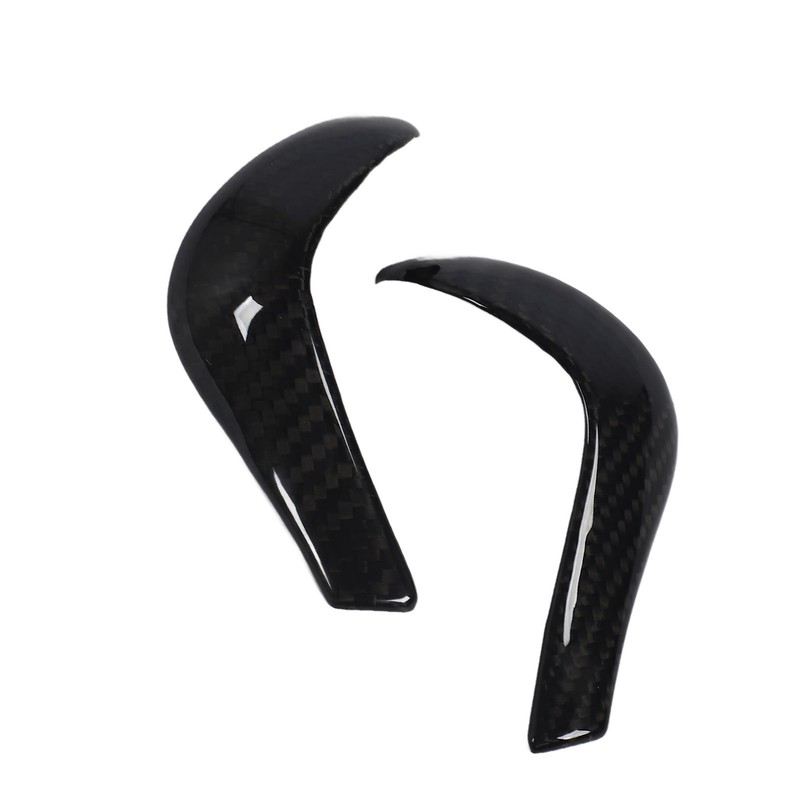 Gear Shift Knob Cover Carbon Fiber Console Shifter Head Trim