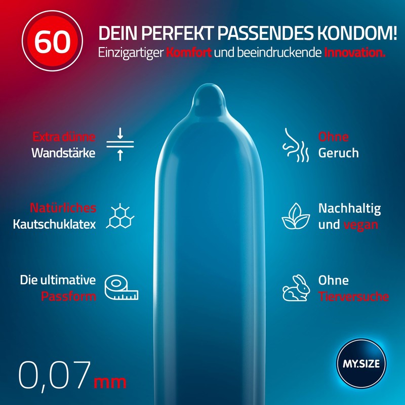 Préservatifs "MY.SIZE 60 mm"