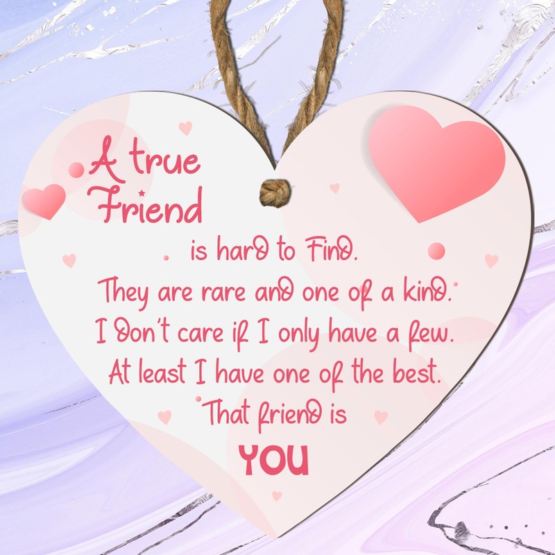 A True Friend Is Hard to Find | Heartfelt Wooden