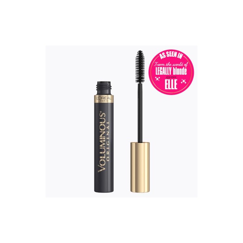 LOreal Paris Maquillaje Voluminoso Original, Negro, 1 pieza