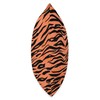Tiger Print Exotic Bold Animal Pattern Black and Orange Throw