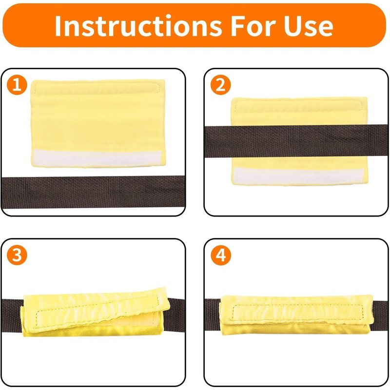 HDBHBH 6 Pack Satin CPAP Mask Strap Covers, Universal Reusable
