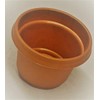 Austin Planter Pots with Saucers, 7 inch Copper Color, Case