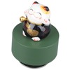 Music Box Round Shape Fortune Cat Style Pleasing Melody Exquisite