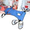 Patient Full Body Lift Sling Royalblue Head Support Toileting Transfer