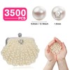 [3500 PCS] Pearl Beads, 5MM Round Pearl Beads Craft Loose
