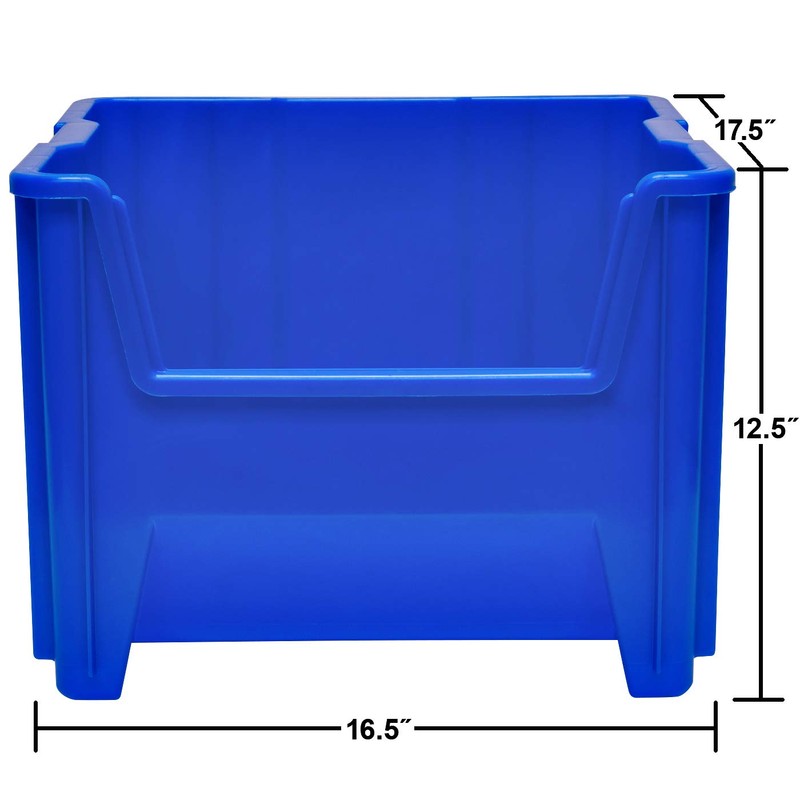 Akro-Mils 13018 Stak-N-Store Heavy Duty Stackable Open Front Plastic Storage