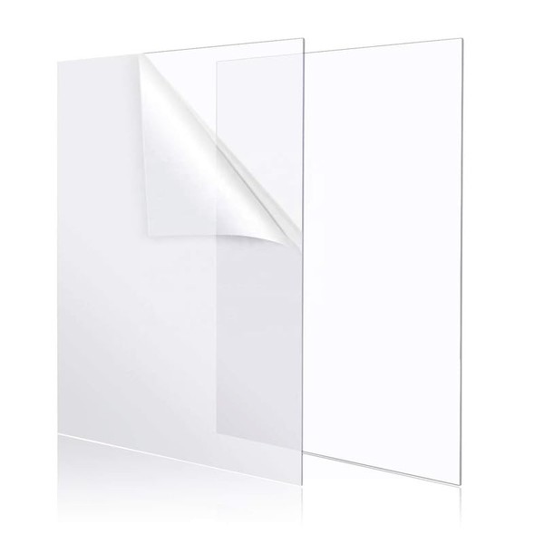 Alison Kingsgate Clear Acrylic Sheet Panoramic 100x35cm - 1.2mm Transparent Sheets for Picture Frame 100 x 35 CM (39.3"x 13.7") Large Acrylic Perspex Sheet Replacement, Display Projects, Painting