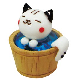 Forkart Cute Handmade Glassware Bath Cat CYK1352