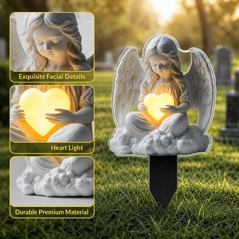 Memorial Garden Ornaments, Angel Garden Ornaments, Angel Ornament for Garden