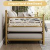 Twin Size Daybed Frame with Pull-Out Trundle, Modern Sofa Bed