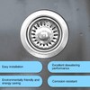 GGTTNRT 2 Pack Kitchen Sink Strainer, Sink Plug Replacement, Stainless