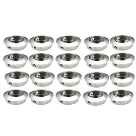 Dreneco 20 pcs Round Recessed Flush Door Pull Handle Sliding Door Hidden Concealed Handles Diameter 35mm (Inclined Plane)