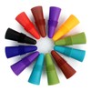 12 Pcs Multicolor Silicone Wine Stoppers With Threaded Seal -