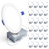 Ensenior 24 Pack 6 Inch LED Recessed Ceiling Light, Dimmable,