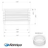 Fernco P33U-305 3-in. Service Weight Cast Iron Hub to 3-in.