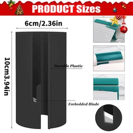 sunnilly Pack of 3 Wrapping Paper Cutter Tool, Wrapping Paper Cutter for Rolls, Wrapping Paper Cutting Tool, Christmas Wrapping Paper Cutter, for Birthday, Wedding, Holiday, DIY Gift