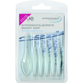 Oral Prevent Smart Grip Interdental Brushes 0.45 mm White Pack of 6 61000 6
