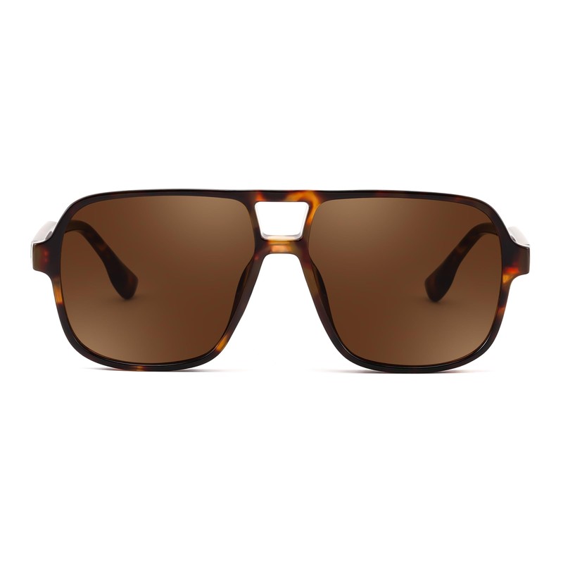FEISEDY Retro Square Aviator Sunglasses Women Men 70s Vintage Trendy