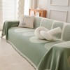 Elegant Reversible Chenille Sofa Cover, Double Sided Chenille Sofa Cover,