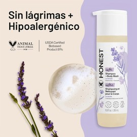 Honest Shampoo & Body Wash, Ultra Calming Dreamy Lavender, 10 Ounce