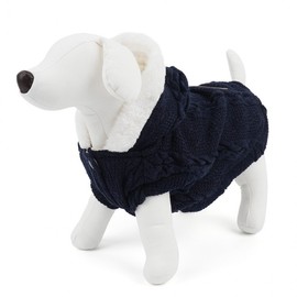 Pet Dog Outfit with Hat Fur Vest M