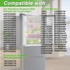RUHUALIFE 【Upgraded】 Left & Right Refrigerator Vegetable Tray Crisper Drawer