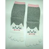 seemehappy Women Funky Toe Socks Ankle High (08)