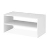 Whitmor Wood Stackable 2-Shelf Shoe Rack, White, 24 inches