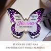 Gleevara Nanna Gifts for Mothers Day, Butterfly Shape Acrylic Plaque,