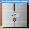 2PCS Fridge Locks for Kids with Sticky Adhesive Pads, Toddler