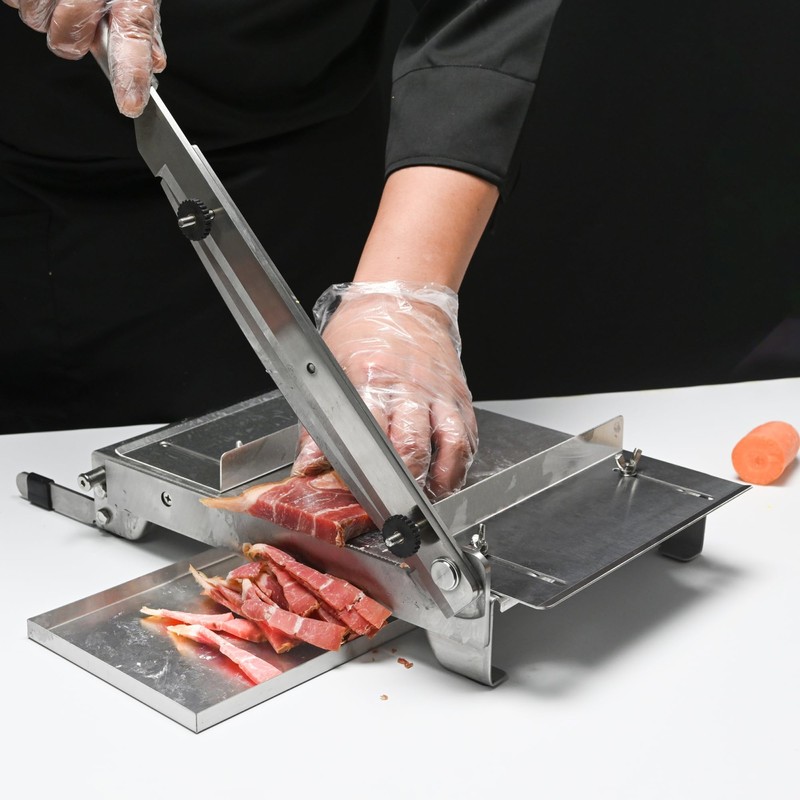 Stainless Steel Bone Cutter Machine Manual Ribs Meat Chopper Food