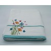 Lex's Linens Floral & Butterfly Embroidered Bath Towel