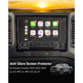 2024 Nissan Frontier Anti Glare Screen Protector Matte for 2022 2023 2024 Nissan Frontier (S, SV, PRO-X, PRO-4X, SL) 9" Infotainment Touch-screen Cover Saver Glare-Free Anti-Fingerprint Accessory