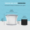 Homedics TotalClean Replacement Carbon Pre-Filter, Works with Homedics AP-15 Air