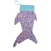 I Believe in Mermaids - Sequin Shark Tail Christmas Stocking