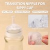 8pcs Nipples for NUK Sippy Straw Cup, Silicone Reusable Baby