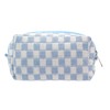 PAZIMIIK Checkered Makeup Bag for Purse Portable Zipper Make Up