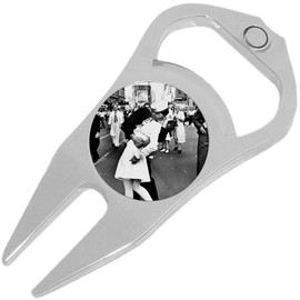 NewCharms The Kiss Golf Ball Marker Divot Repair Tool Bottle Opener