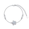 VONALA Sterling Silver Celtic Knot Bracelets - Flower Infinity Moonstone
