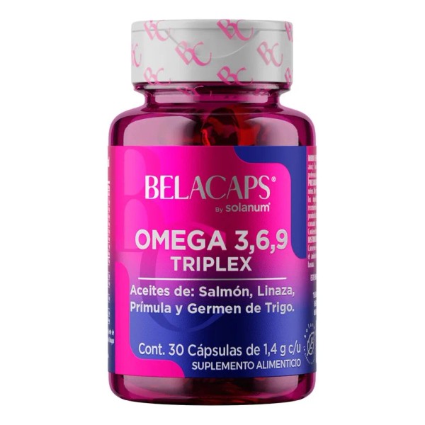 Omega 3, 6 Y 9 Triplex 30 Capsulas Belacaps Solanum