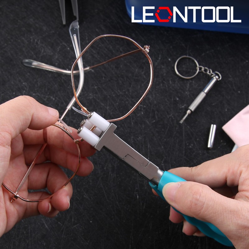 LEONTOOL 6 Inches Optical Trident Pliers Adjusting Eyeglasses Leg Eyeglass