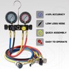 Lichamp HVAC Gauges with Hoses, AC Manifold Gauge Set R134A