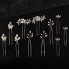 11 Pieces Bride Hair Pins Rhinestone Bridal Hairpiece for Women