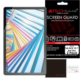 TECHGEAR [Pack of 2 Screen Protectors for Lenovo Tab M10 3rd Gen 2022 (10.1 Inch screen) TB328 / TB328FU / TB328XU Ultra Clear Screen Protector Guard Cover + Screen Cleaning Cloth & Applicator Card