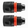 10mm Curly/Spiral Hose Replacement connectors (Pack of 2) Universal Click