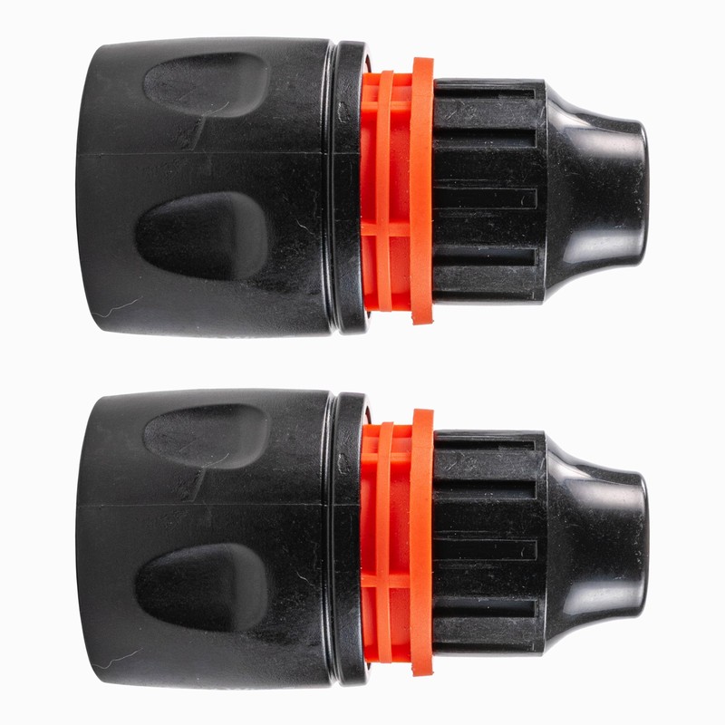 10mm Curly/Spiral Hose Replacement connectors (Pack of 2) Universal Click